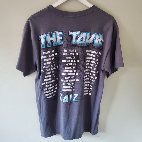 Alstyle M Y2K Kiss 2012 Loud and Proud Punk Goth Grunge Festival Graphic T-Shirt - Picture 5 of 8